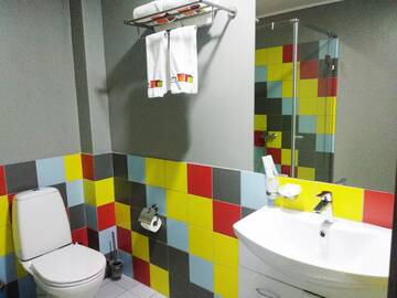 Фото номера Двухместный номер Делюкс с 1 кроватью Отель City Hotel Shymkent г. Шымкент 5